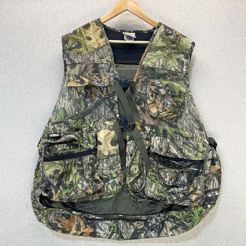 Fieldline Mossy Oak Duck Trap Hunting Vest Size M/L 38-44 Camo